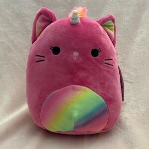 Rainbow Squishmallow Cat Lizette Caticorn